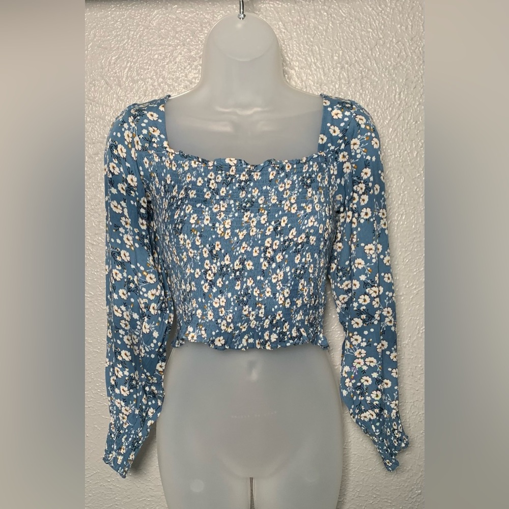 BLUSH Floral Crop Top